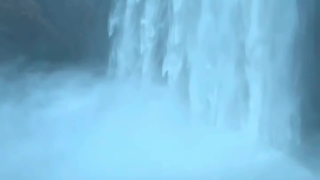 Beautiful girl photography near waterfall