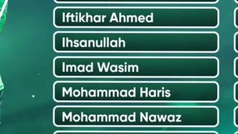 Pakistan T20i Squad Announced Against New Zealand Series Shaheen and Babar Back