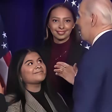 Biden, Rubs A Woman's Face And Doesn't Let Go Of Her Hand