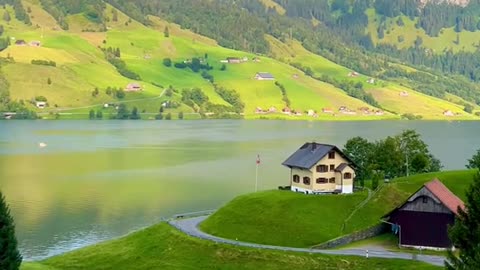 Beautiful Lake Wagitalsee, Switzerland 🇨🇭