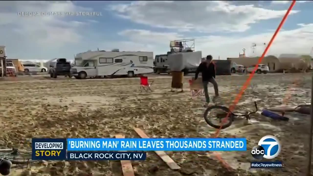 GOD'S VENGEANCE! 70K PEOPLE TRAPPED AT SATANIC BURNING MAN RITUAL WITH MIN. FOOD & WATER!