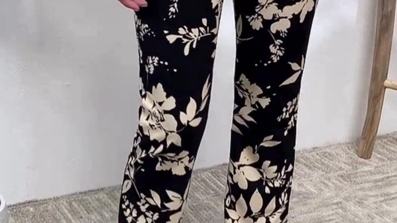 Heimish Full Size High Waist Floral Flare Pants #FancyPants #FloralPants #OnTrend #Ootd