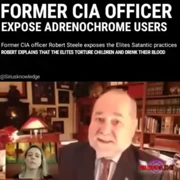 Adrenochrome - Ex CIA Officer Exposes Adrenochrome Users