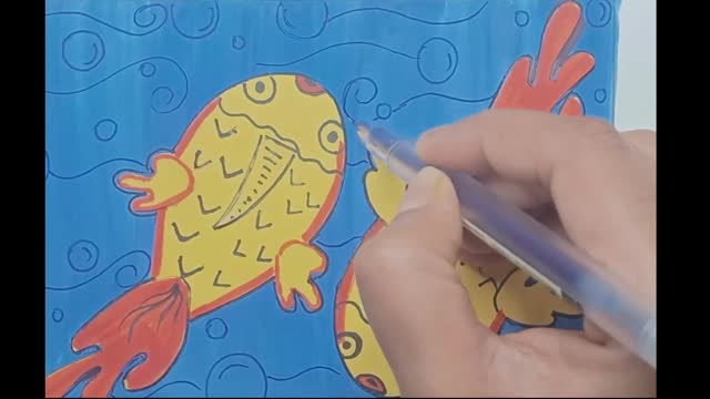 Koi Fish Craft | Paper Craft Of Fish | Teardrop Shape Koi Fish Craft | Easy Fish Craft For Kids