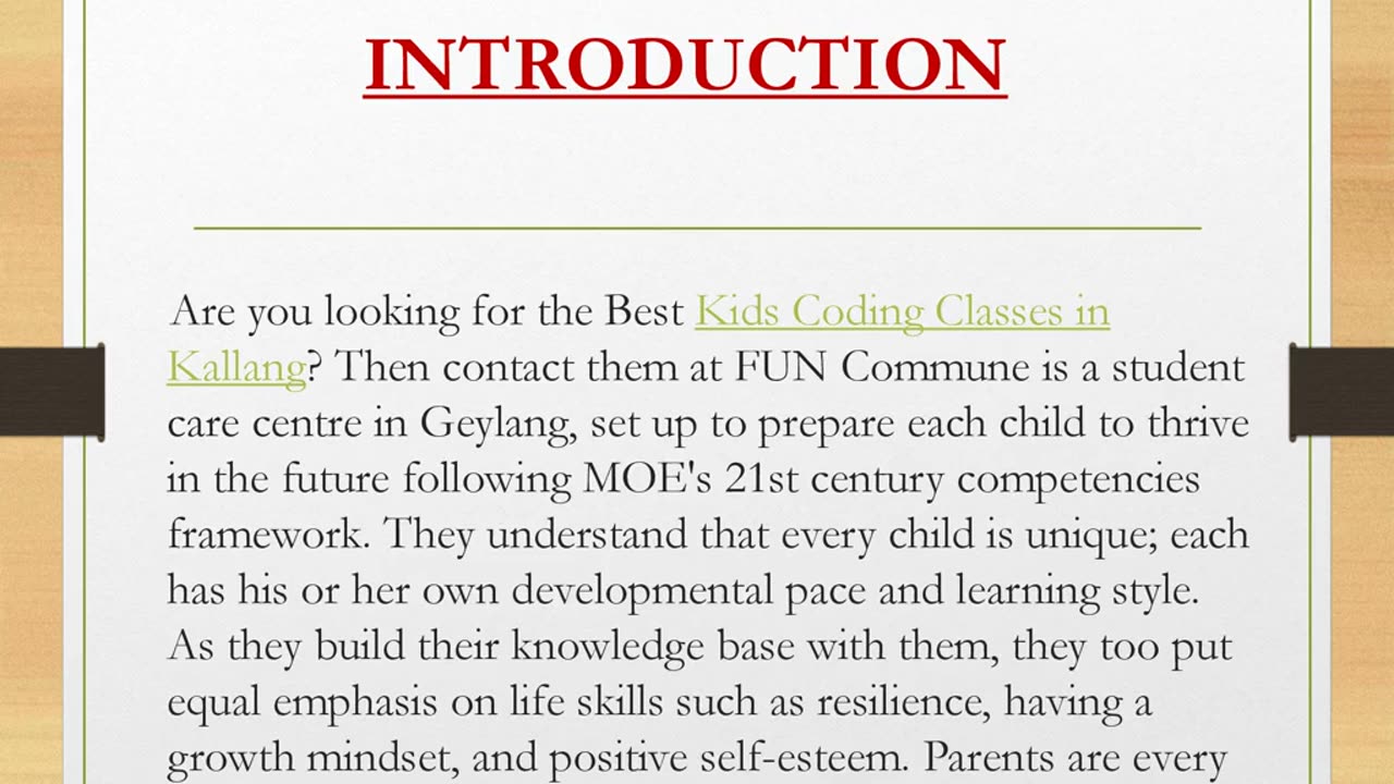 Best Kids Coding Classes in Kallang