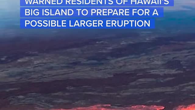 MAUNA LOA, WORLD'S LARGEST ACTIVEVOLCANO, ERUPTS