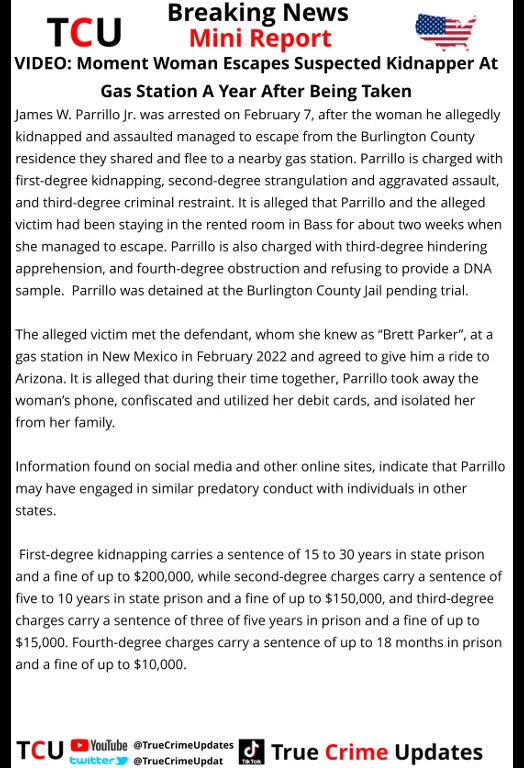 VIDEO: Moment Woman Escapes Suspected Kidnapper At Gas Station A Year After Being Taken