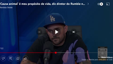 Revista Oeste: Diretor do Rumble BR defende veganismo. Não dá pra levar a sério.