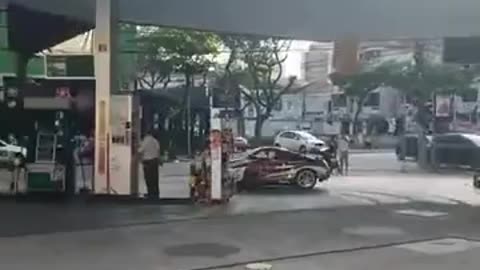 Riskiest Stunt In A Gas Station