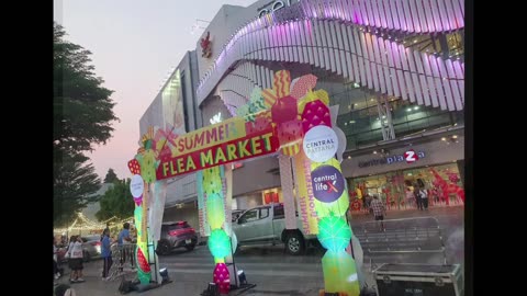 SUMMER FLEA MARKET @ CENTRAL PLAZA UDON THANI THAILAND #thaivlogs #UdonThani #isaan #centralplaza
