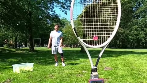 Into the Racket 🎾 #shorts #trickshots #entertainment