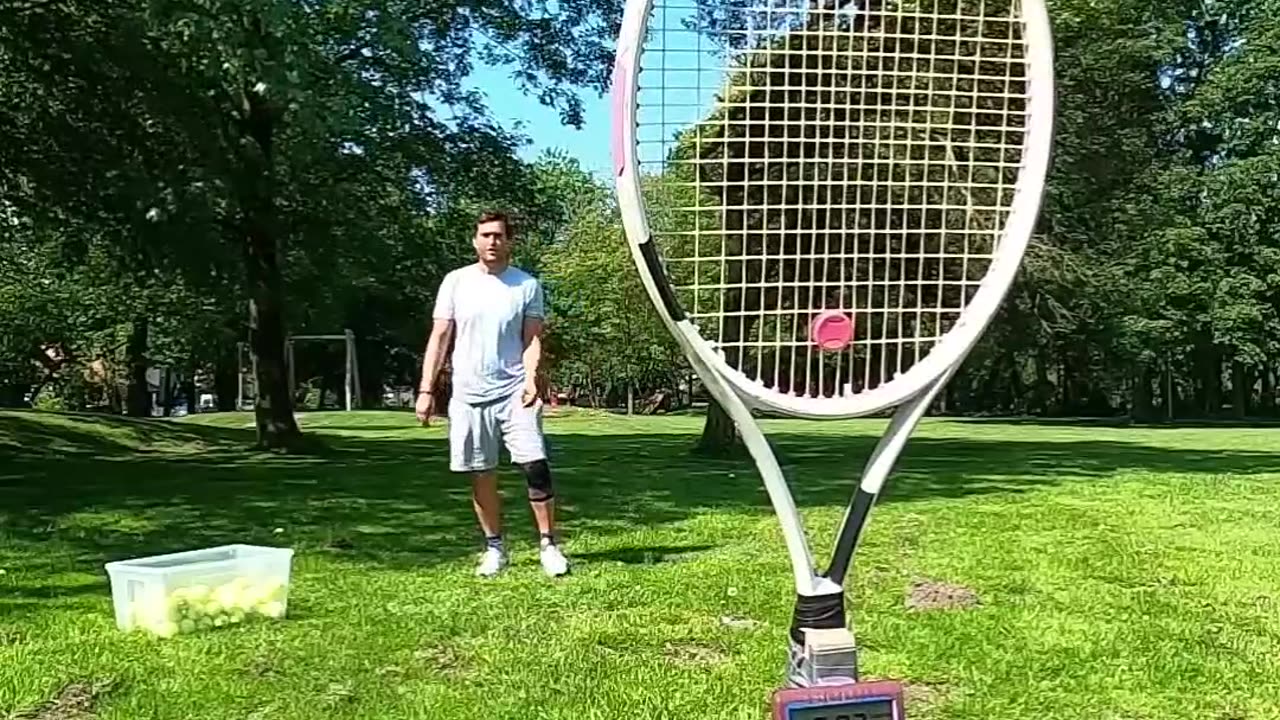 Into the Racket 🎾 #shorts #trickshots #entertainment