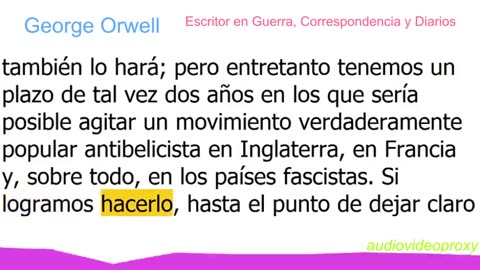 George Orwell - Escritor en Guerra, Correspondencia y Diarios 1/5