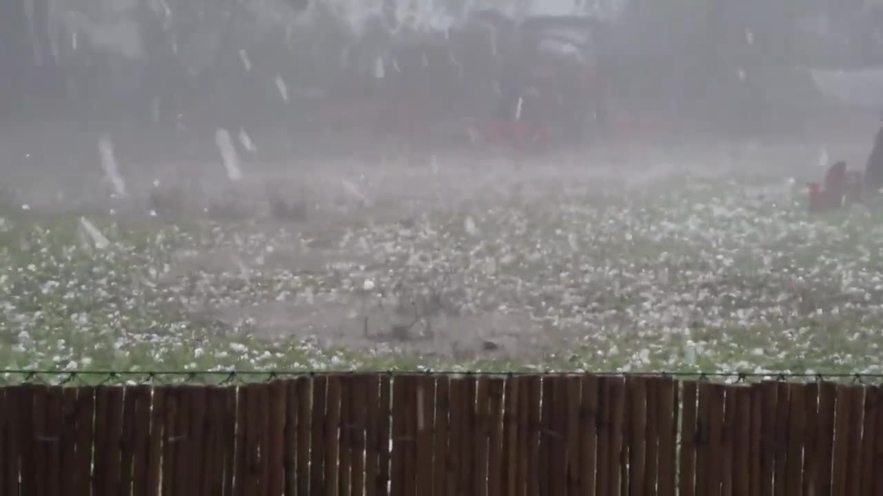 Massive hail storm in Germany