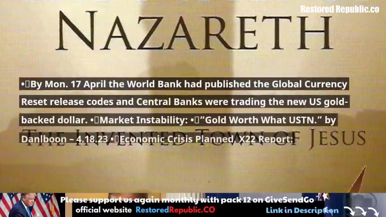 Restored Republic via a GCR: Update as of April 19, 2023