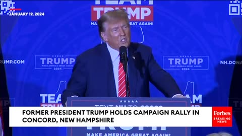 LIVE: President Trump to Give Remarks in Concord, New Hampshire - 1/19/24