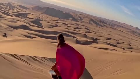 Riding on the dunes of chile