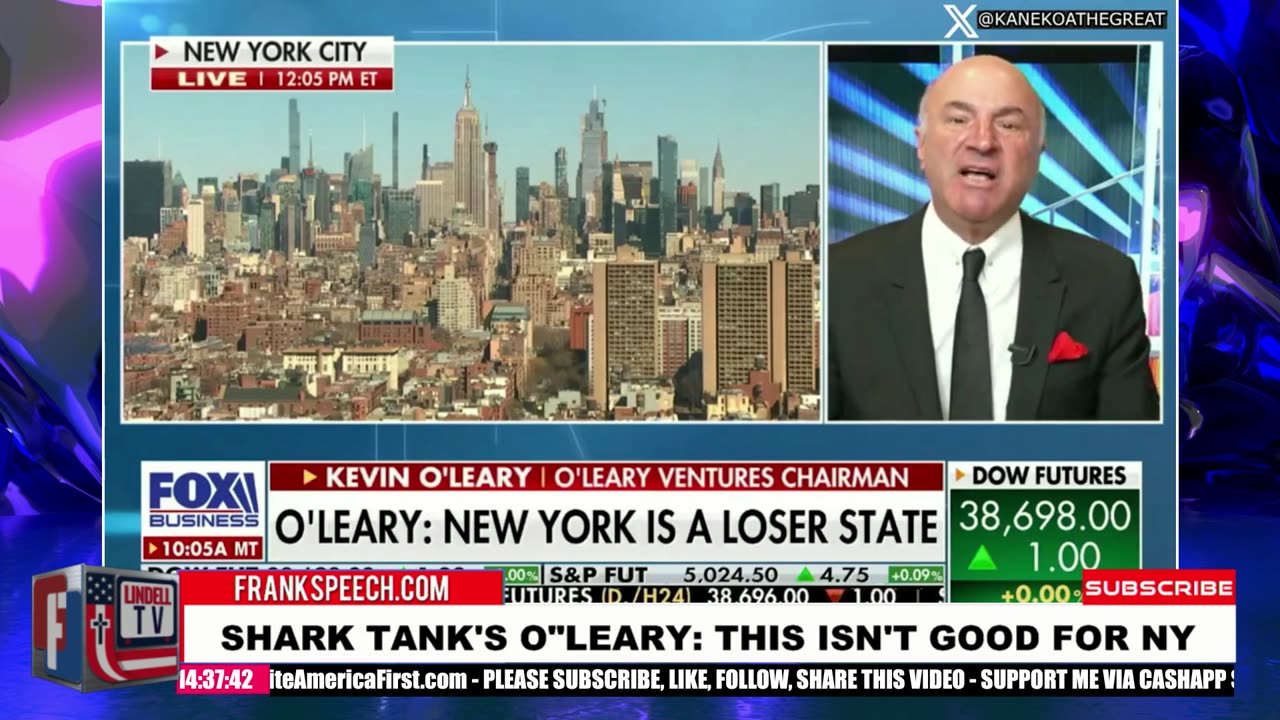 SHARK TANK'S O'LEARY: THIS ISN'T GOOD FOR NY