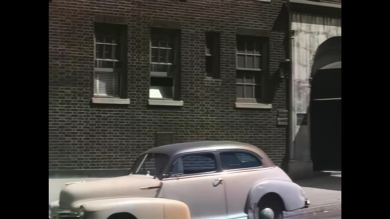 Wonderful New York early 1950s in Color [60fps, Remastered] w_sound design added