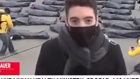 Moving dead people killed by Russian attack 😄