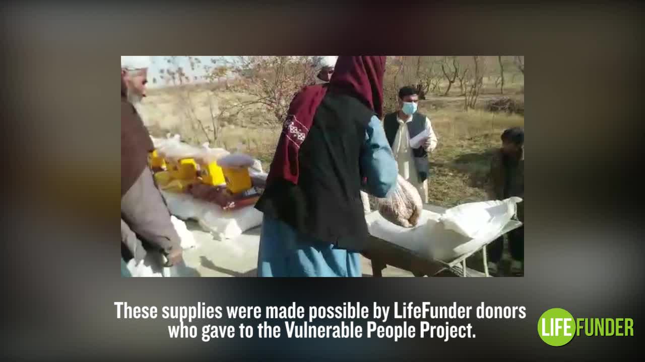 Vulnerable People Project & Life Funder Donations for Afghanistan