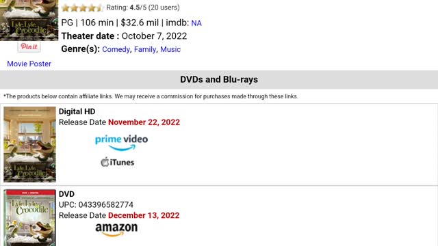 Lyle lyle crocodile Blu ray and DVD release date confirmed