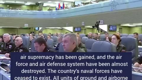 Shoigu is no longer confident of victory.
