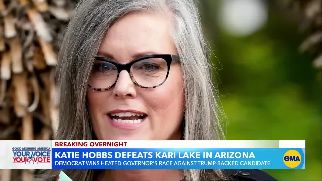 Democrat Katie Hobbs projected to win Arizona governor’s race l GMA