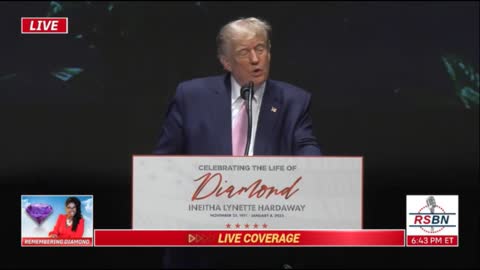 Trump at Diamond's Wake Jan 21st 2023