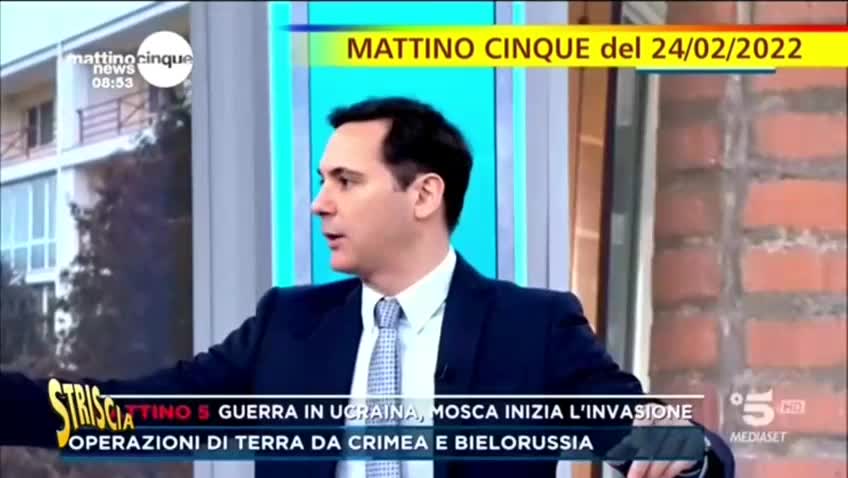 Italian TV shows video of an explosion saying it was Putin's attack on Ukraine,