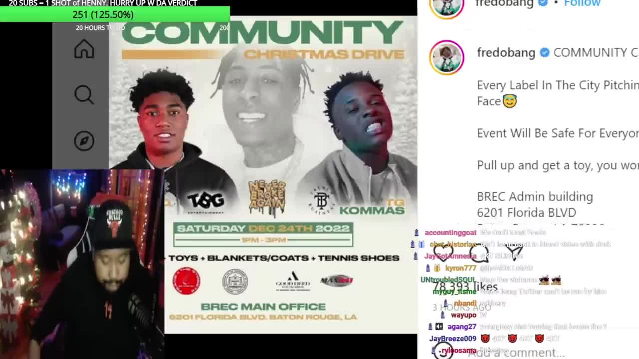 DJ Akademiks speaks on Fredo Bang and NBA Youngboy doing a Christmas Toy drive in Baton Rouge