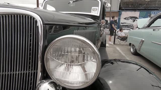 The Interior Of A Vintage Car