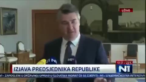 CROATIAN PRESIDENT : THE MEDIA SPREAD PANIC AND NONSENSE. WE WILL NOT BE VACCINATED ANYMORE.