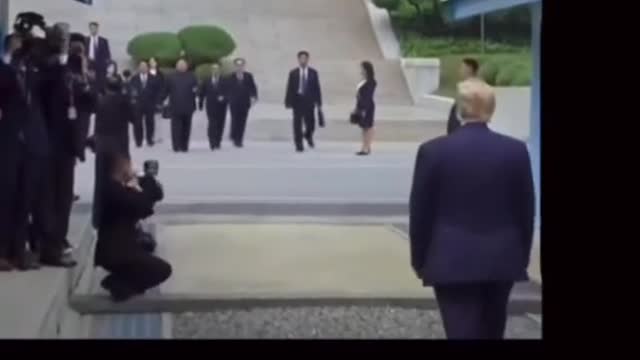 first ever sitting president to set foot in North Korea🇺🇸🇺🇸🇺🇸