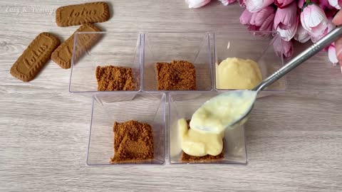 No-Bake Dessert Lotus Biscoff Dessert Cups Very simple and tasty