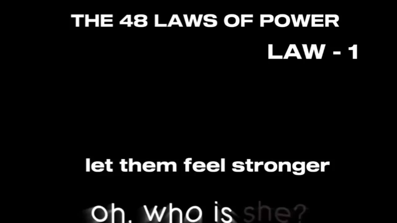 48 LAWS OF POWER - 1ST LAW