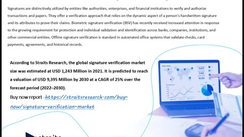 Signature Verification Market Size to Reach USD 18.08 billion by 2033 | Straits Research