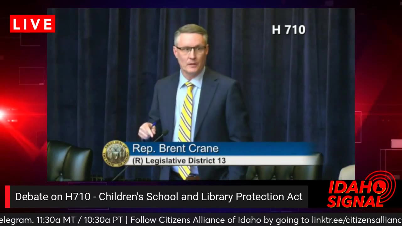 Rep. Brent Crane SOUNDS OFF in defense of protecting children after Wroten's train wreck debate