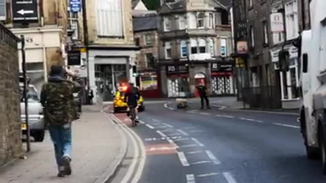 Rogue Sheep Loose In City Headbutts Officer Trying To Catch It