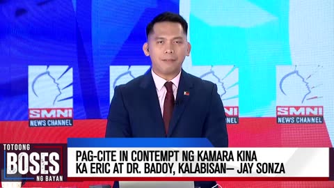 Pag-cite in contempt ng Kamara kina Ka Eric at Dr. Badoy, kalabisan— Jay Sonza