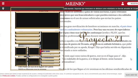GRUPO DE MEXICANOS ENLISTADOS YA PELEAN EN EL PAIS DE UCRANIA