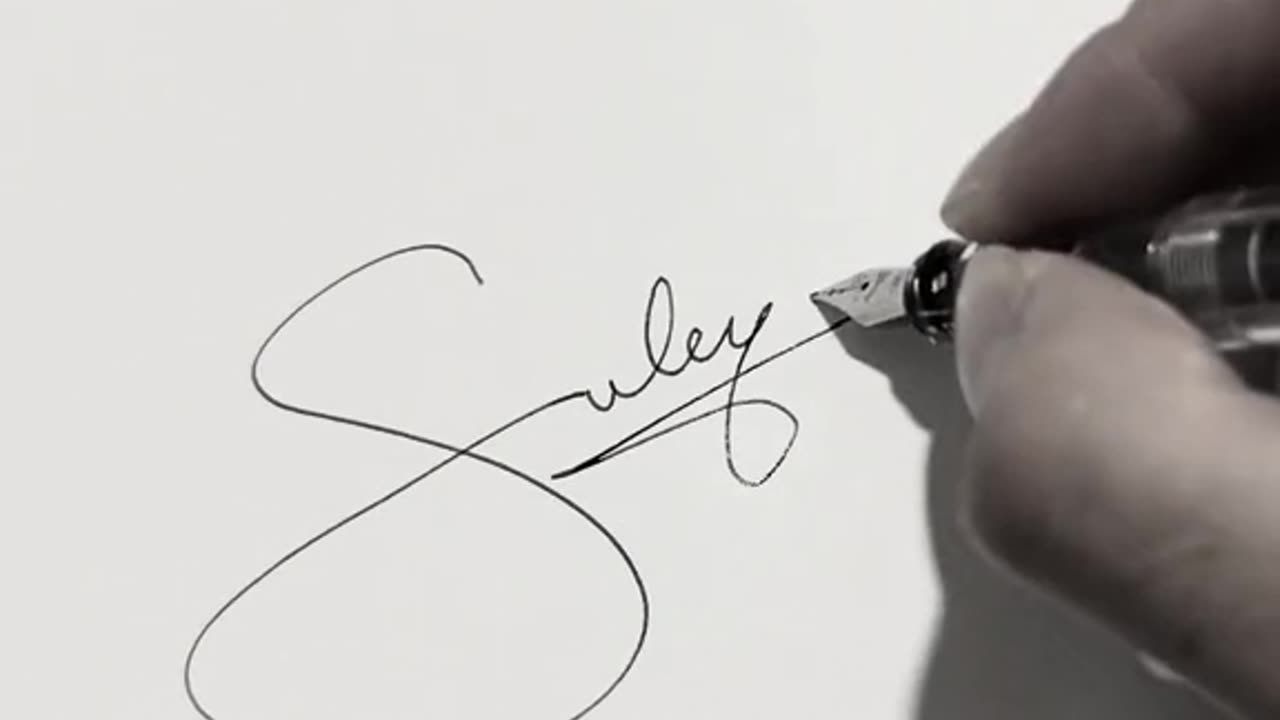 Signature of S letter