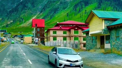 Beautiful scenery of Naran Aru Kaghan city of Pakistan