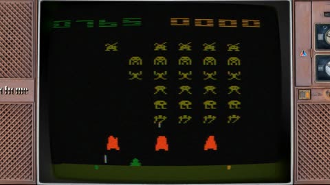 Atari 2600 Short-play in 4k - Space Invaders