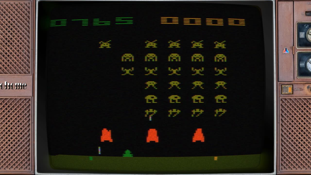 Atari 2600 Short-play in 4k - Space Invaders