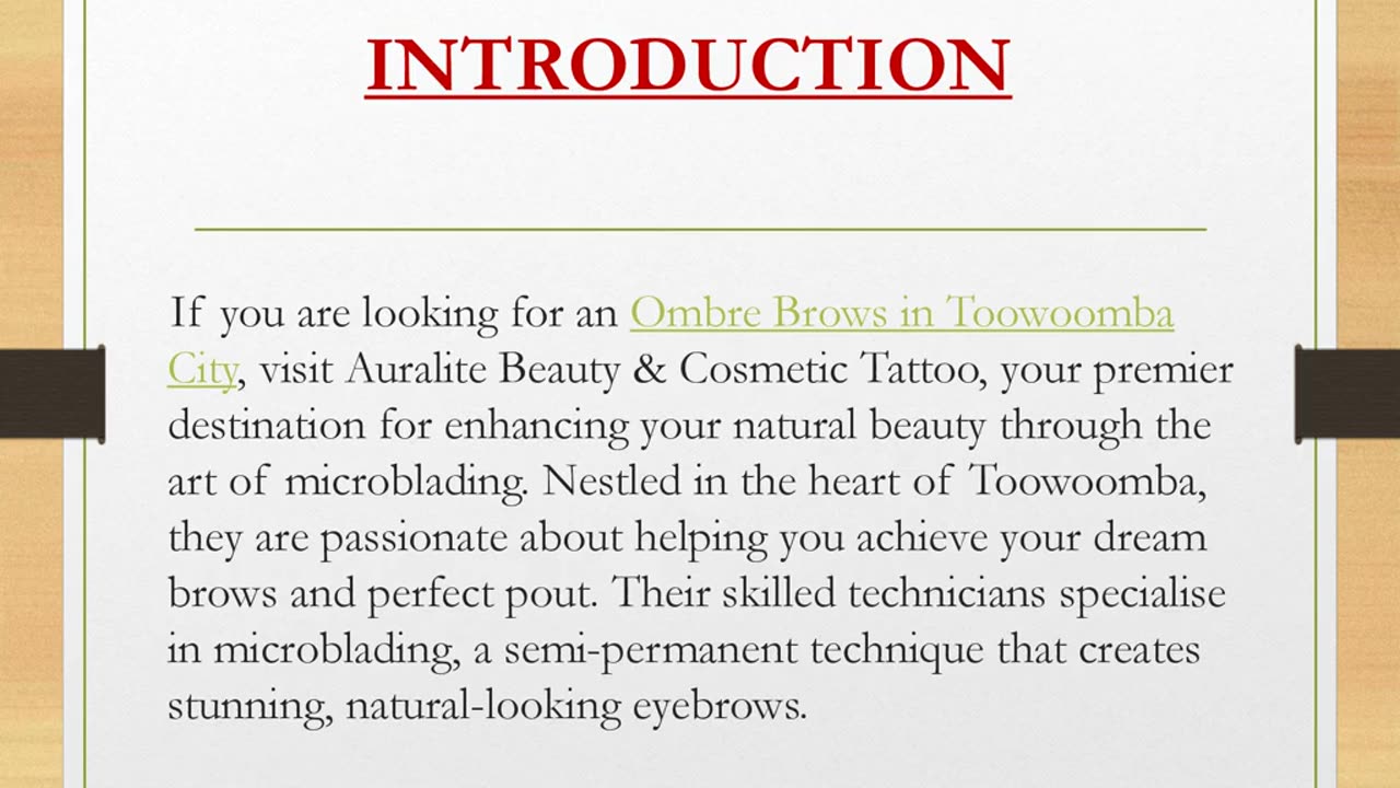 Best Ombre Brows in Toowoomba City