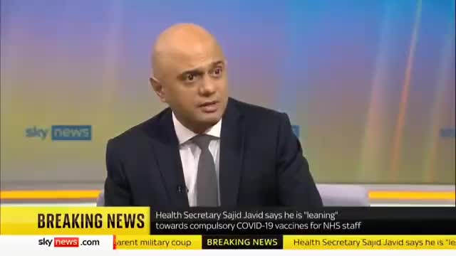 UK health Secretary Javid calling parents who want to save their kids idiots!