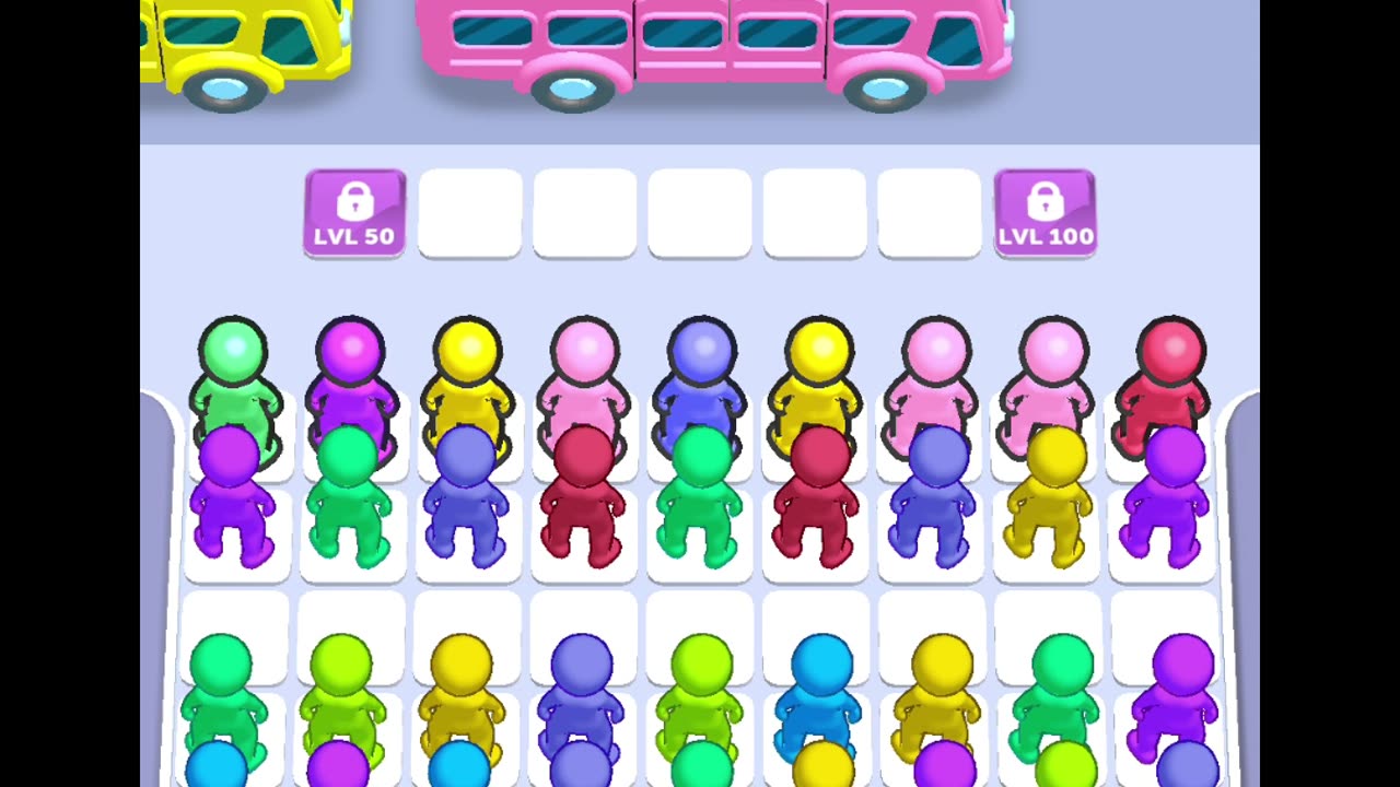 Bus Jam levels 8 to 10 #androidgames #colorgame #bus #jam #puzzlegame #colormatchinggame