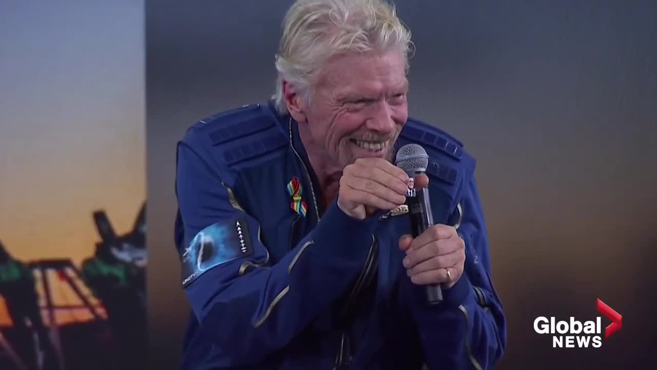 Virgin Galactic’s Branson returns safely to Earth, says he got best wishes from Musk and Bezos