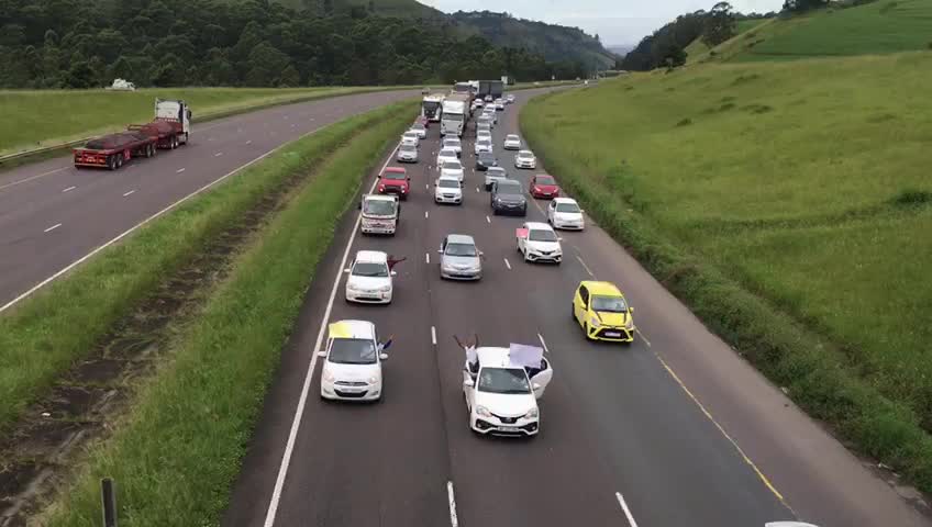 Driving school protest